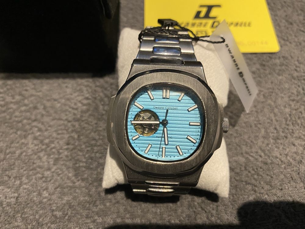 Zegarek automat szafir mechanizm seiko tiffany blue