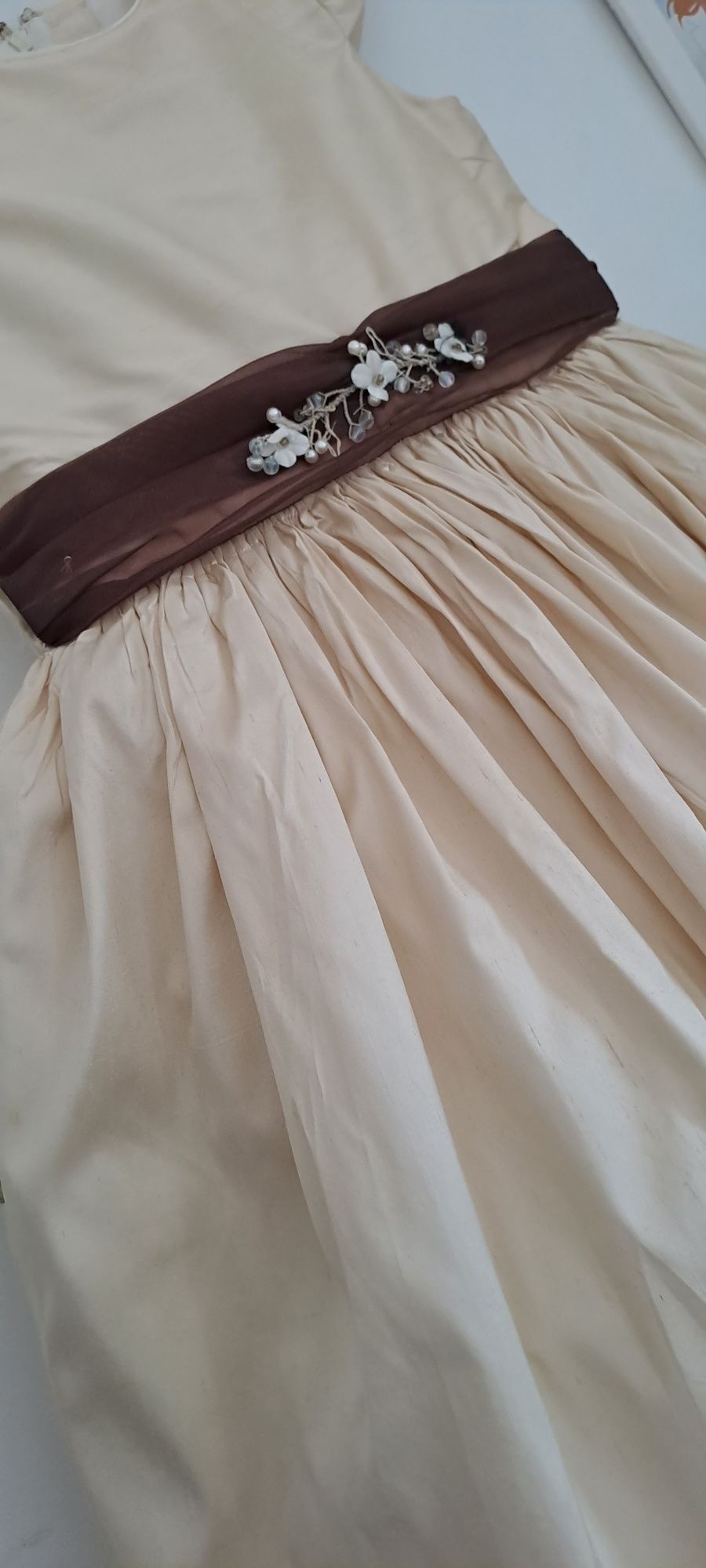 Vestido Cerimónia 5/6 Anos Seda Selvagem