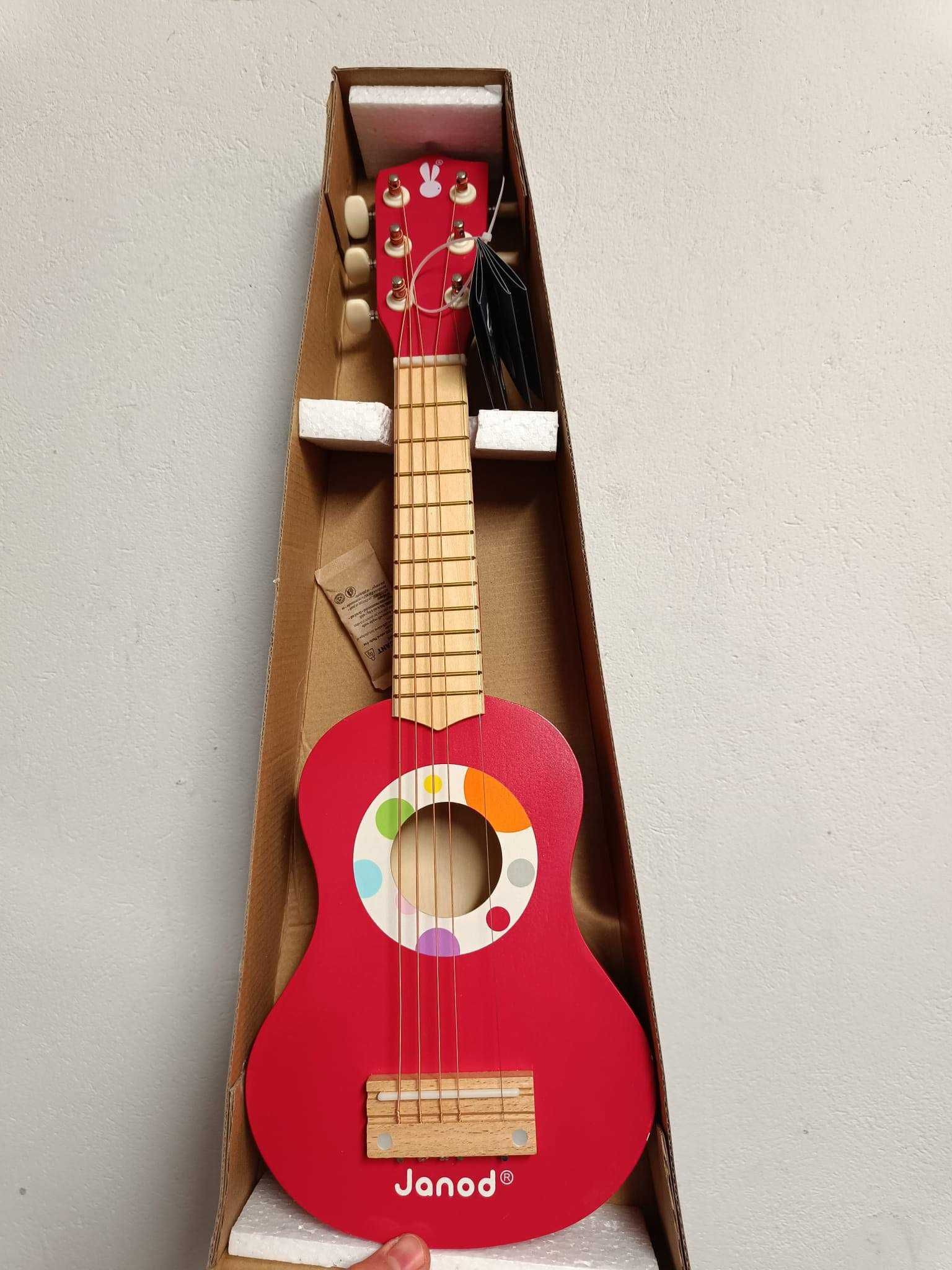 Gitara dla dziecka Janod czerwona