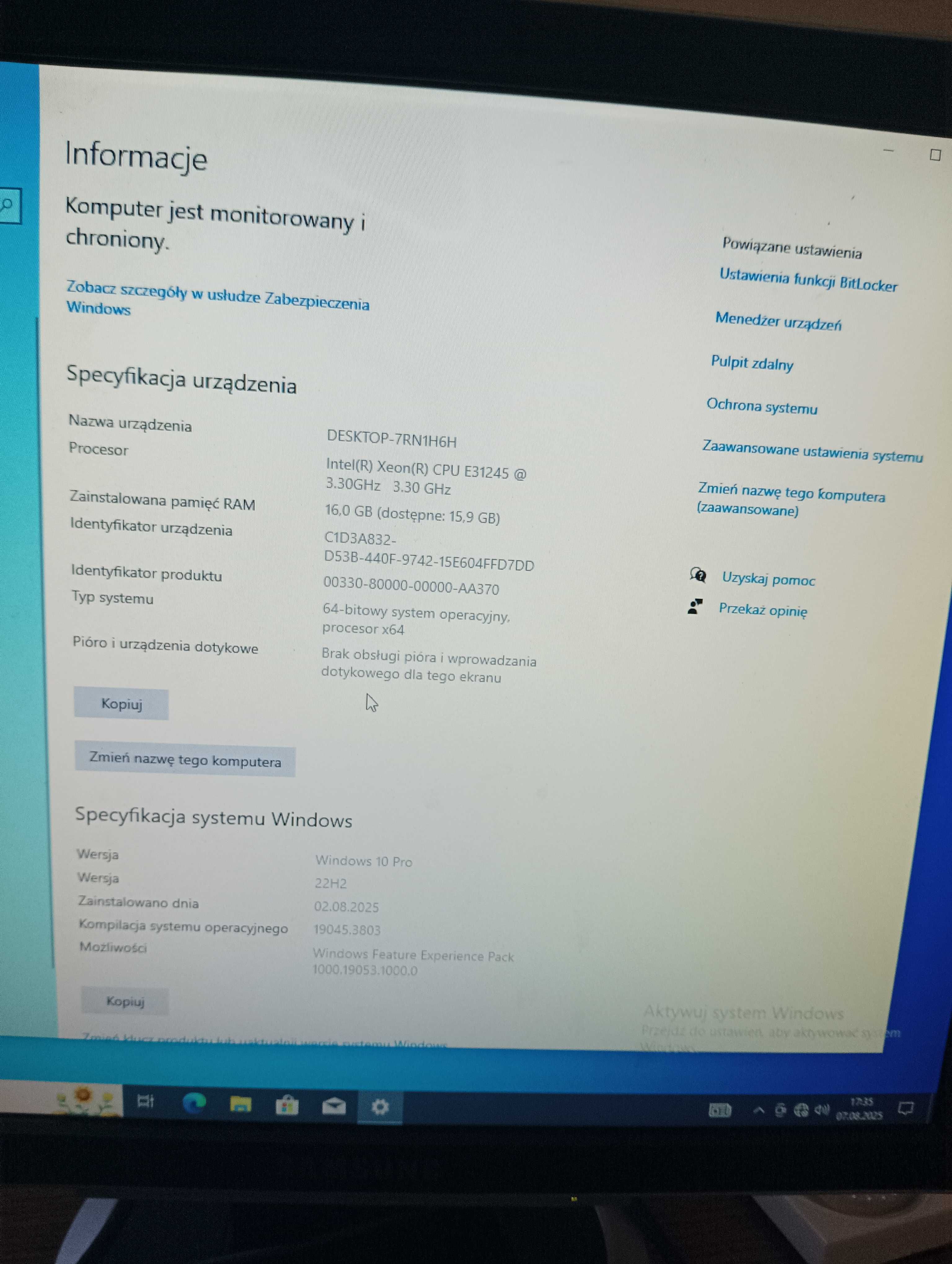 Komputer Stacjonarny Dell Optiplex 7010