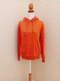 Sweat-shirt com capuz - laranja - M - C&A