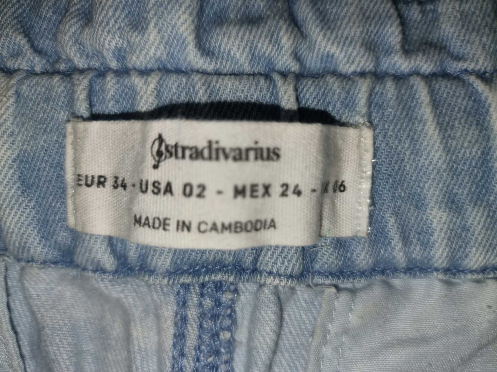 Джинсы Багги Stradivarius 34/24