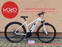 Rower elektryczny damski crossowy CARVER koła 28 SHIMANO DEORE XT alu