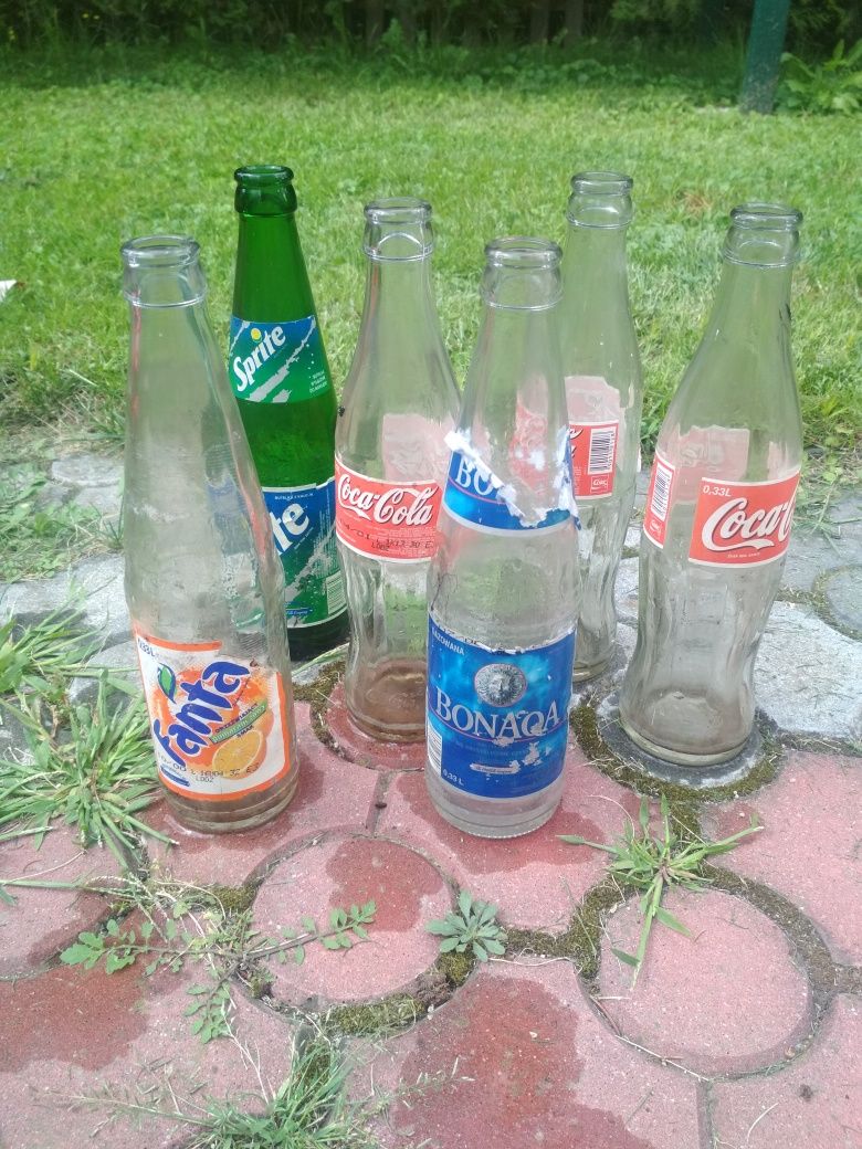 7X Skrzynki butelki coca cola stare