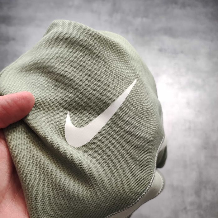 MĘSKA Bluza PREMIM Nike Oliwka Swoosh z Kapturem jak NOWA Hoodie Logo