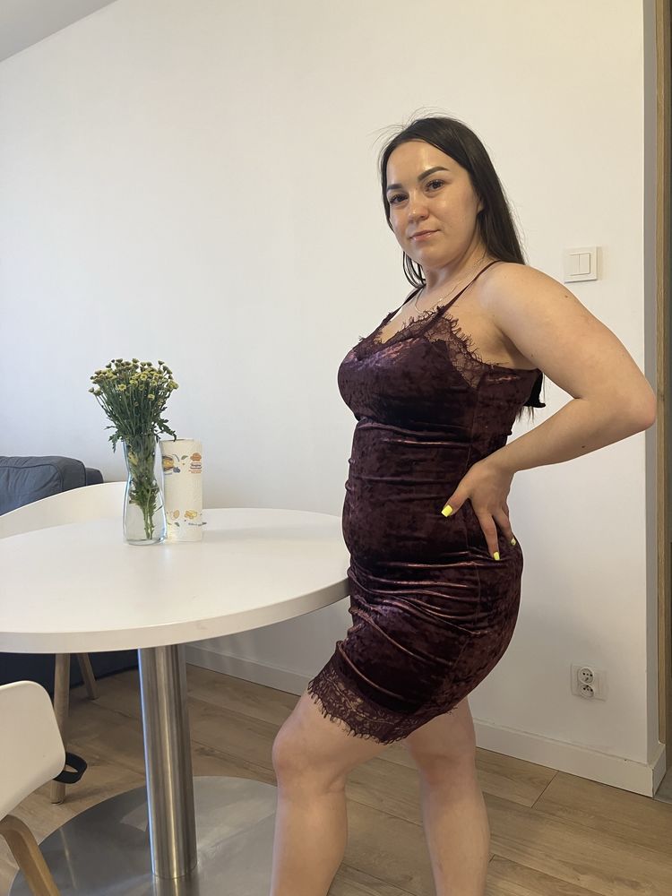 Sukienka welurowa