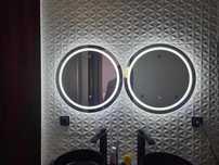Espelho redondo com led