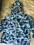 Zip hoodie Bape shark blue