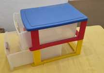 Caixa com Gavetas Arrumação Brinquedos