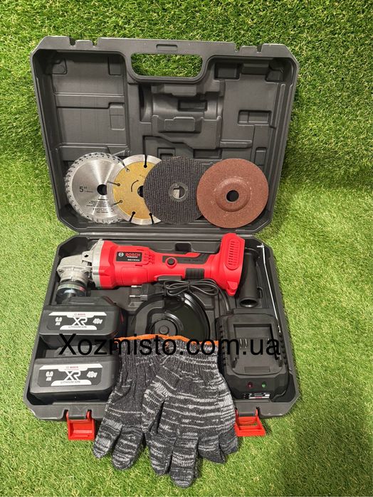 Акумуляторна болгарка Bosch GWX 48 V-125с (48V/6Ah, Ø 125 мм) Потужна