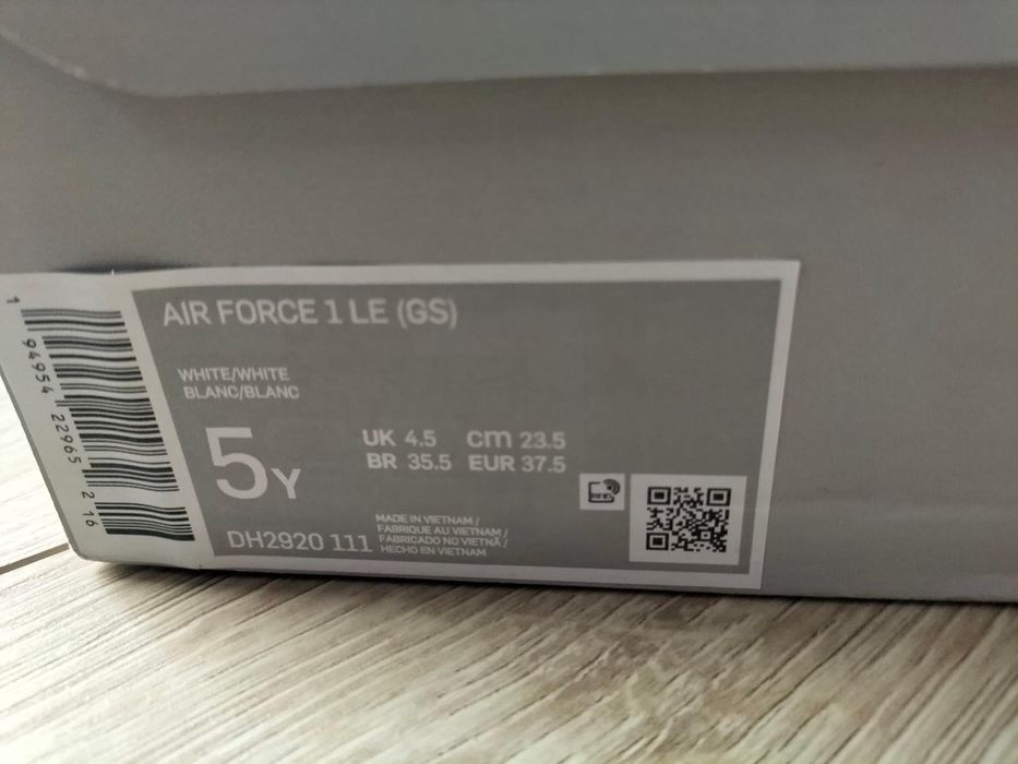 Nike air force 1 biale