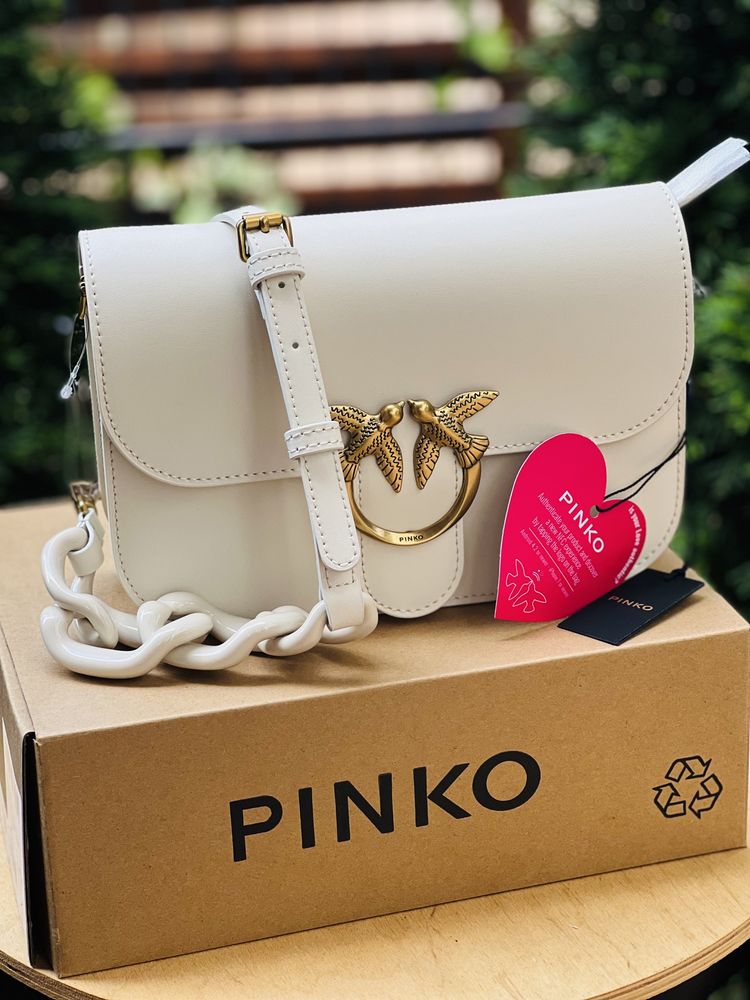 Pinko love bell simply avorio / kremowa