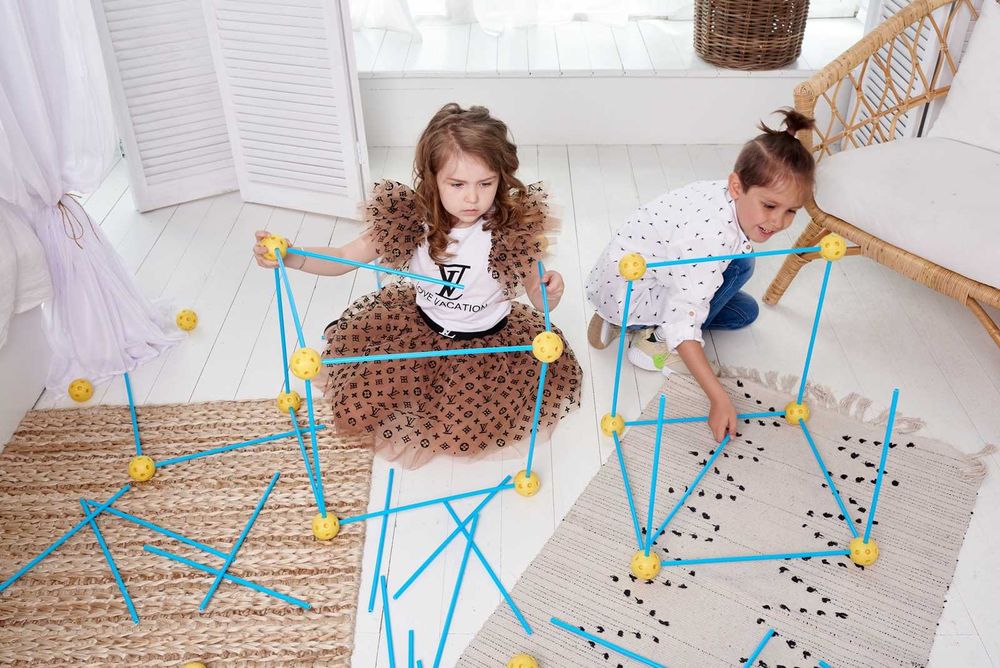 Детский игровой 3D домик-конструктор "Халабуда", 92 детали