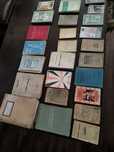 Lote de 25 livros de escola antigos.