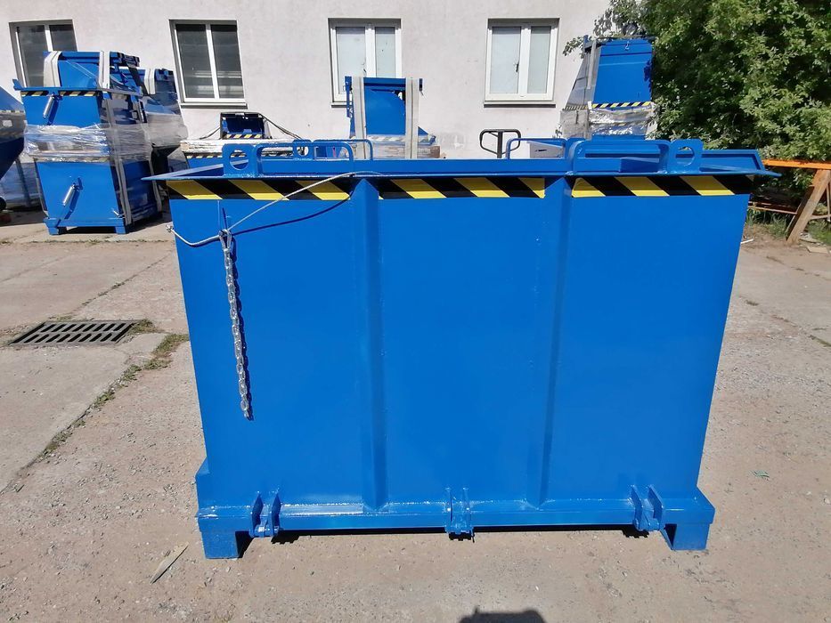 Rewelacyjny Pojemnik Z Otwieranym Dnem Na Gruz -PMD 1500L KONTENER