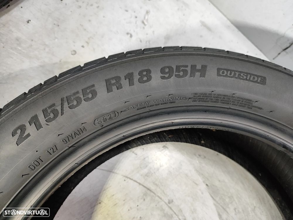 2 pneus semi novos kumho 215-55r18 oferta dos portes 120 EUROS