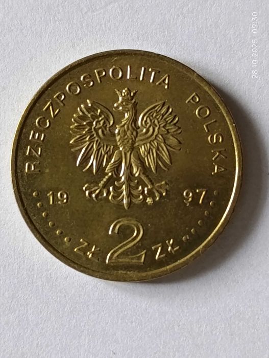 Moneta 2 złote  RZECZPOSPOLITA POLSKA 1997 rok Stefan Batory 1576,1586