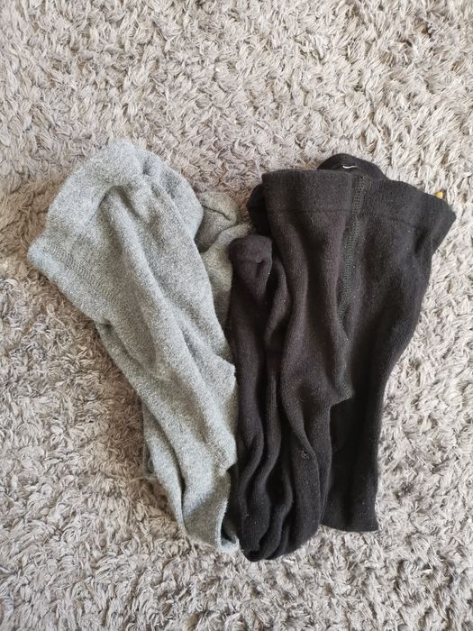 Rajstopy komplet zestaw szare czarne H&M 62/68