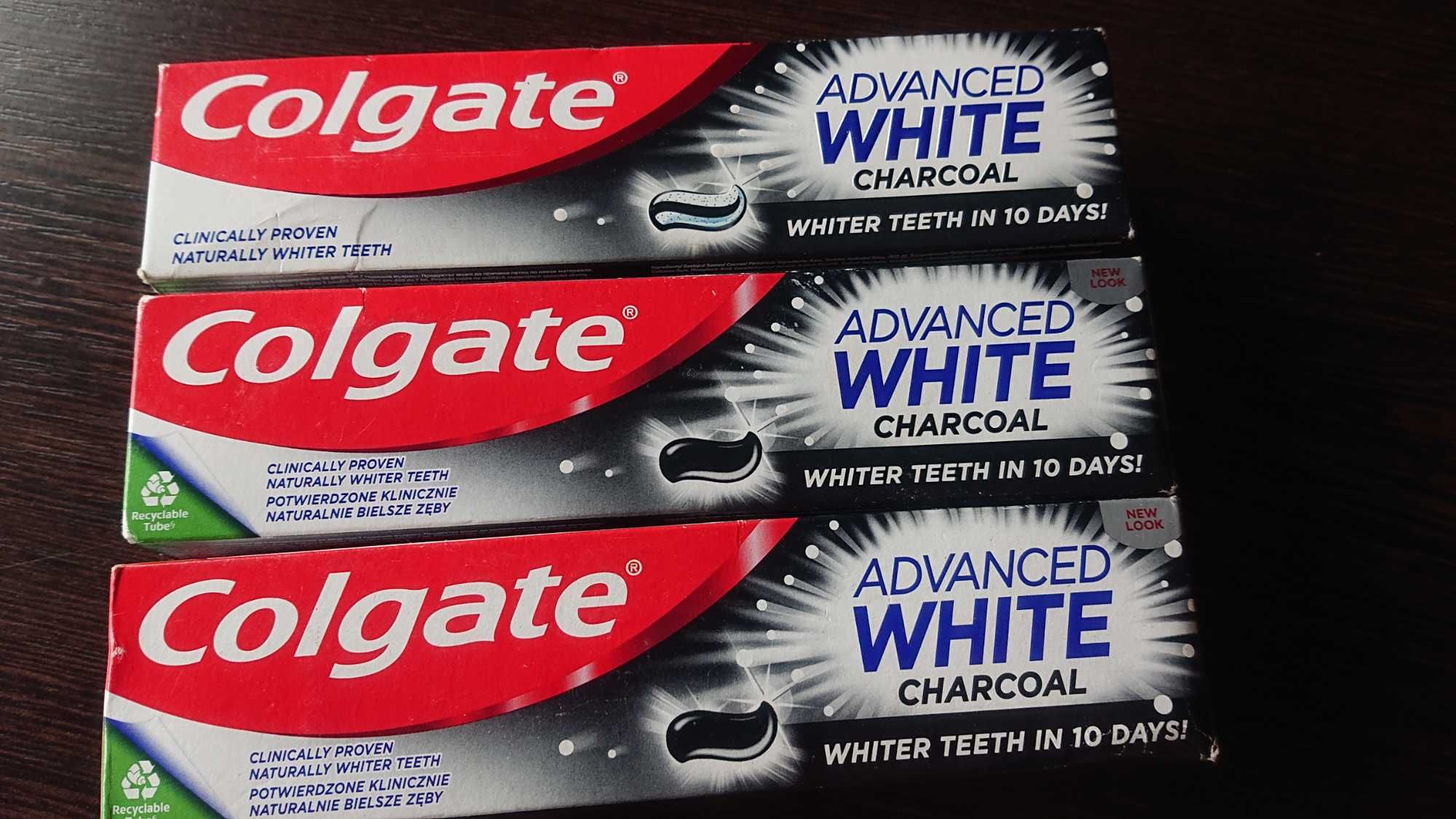 3xColgate Aktywny węgiel/Advanced white charcoal/100 ml/pasta do zębów