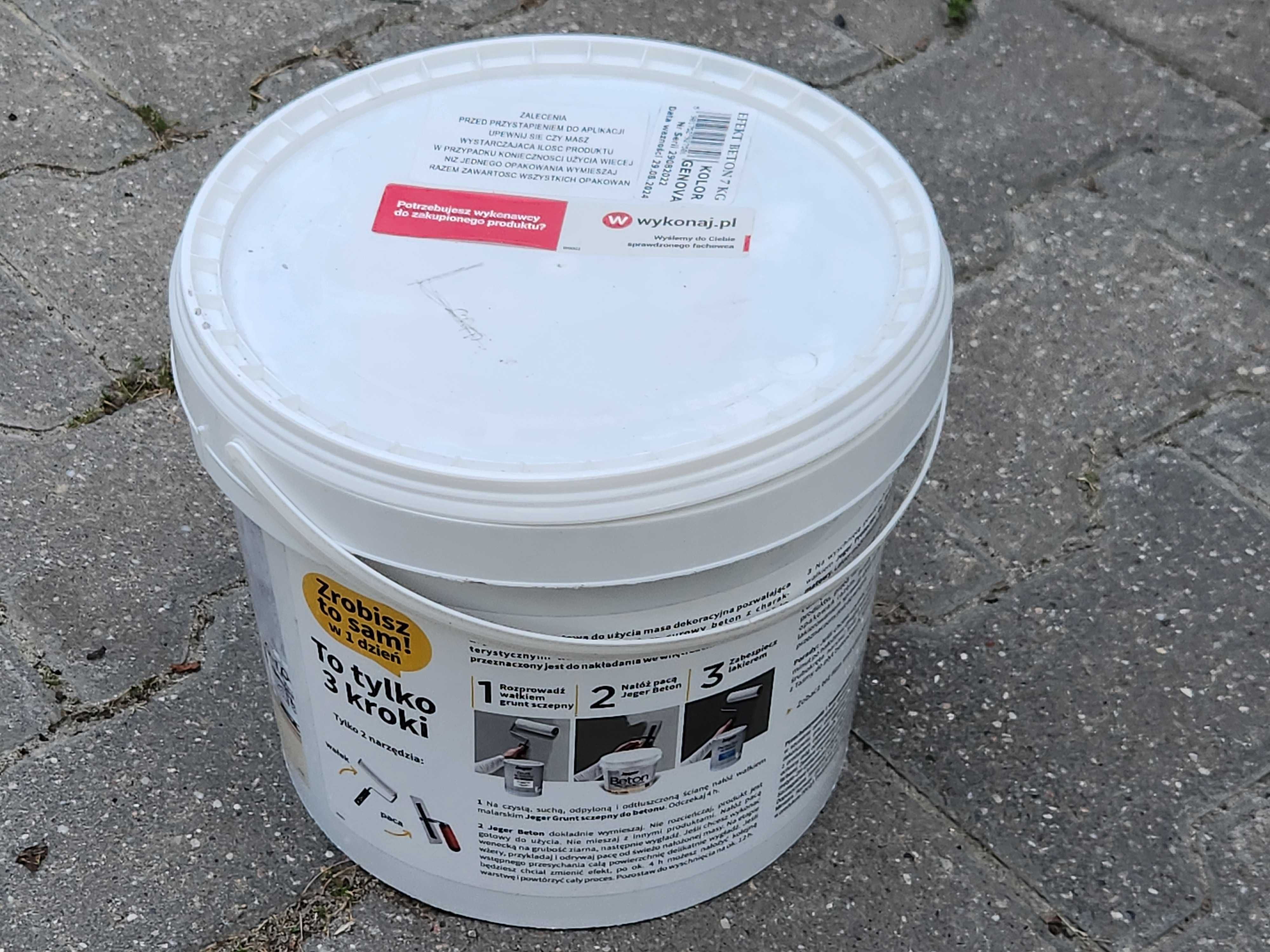 Jeger Beton Imitacja Surowego Betonu GENOVA Efekt Dekoracyjny Do Ścian