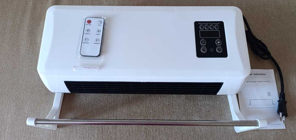 обогреватель настенный кондиционер 2 в 1 + пульт тепловентилятор дуйка