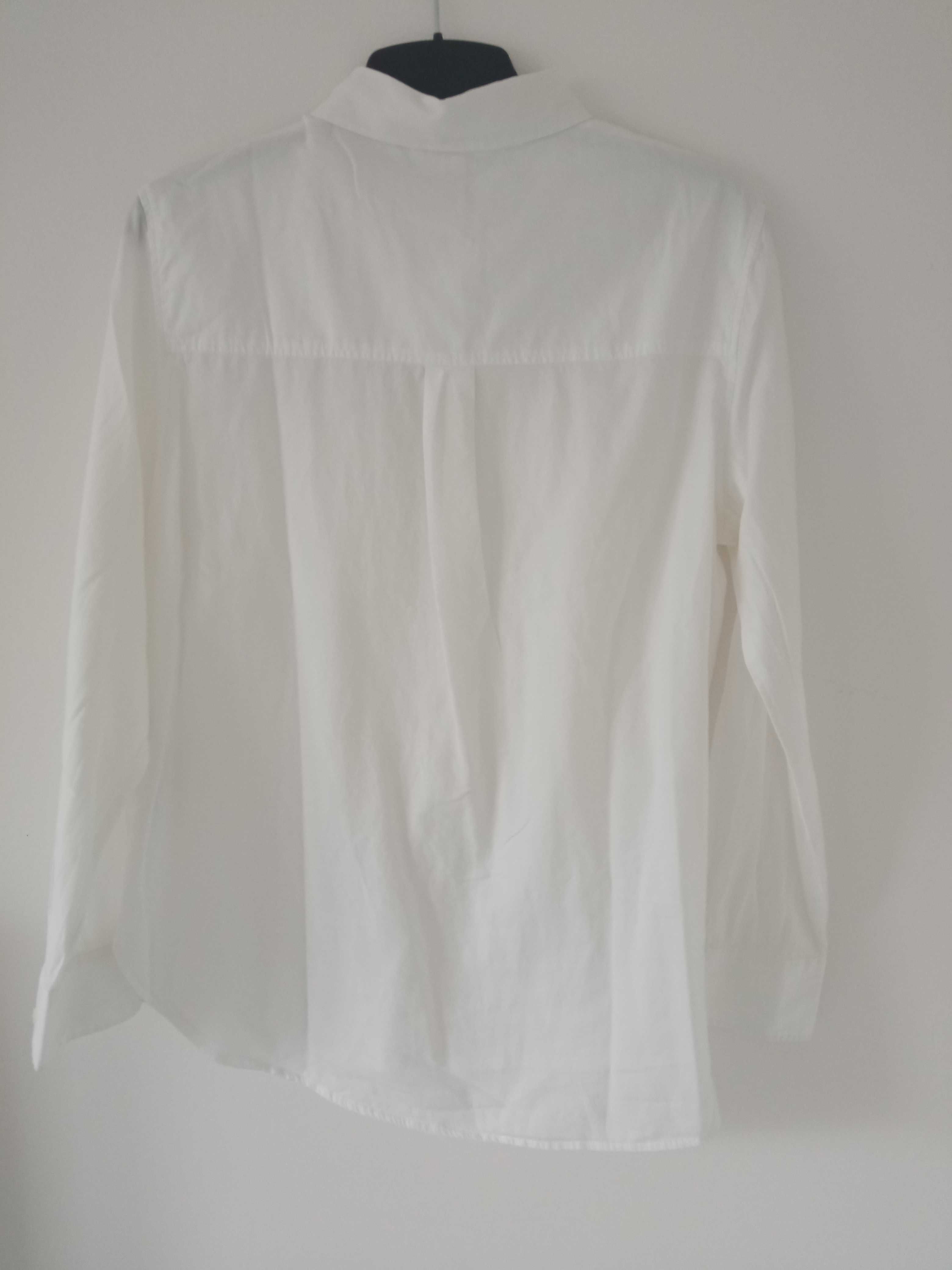 H&M damska biała koszula bluzka bawełna r  S