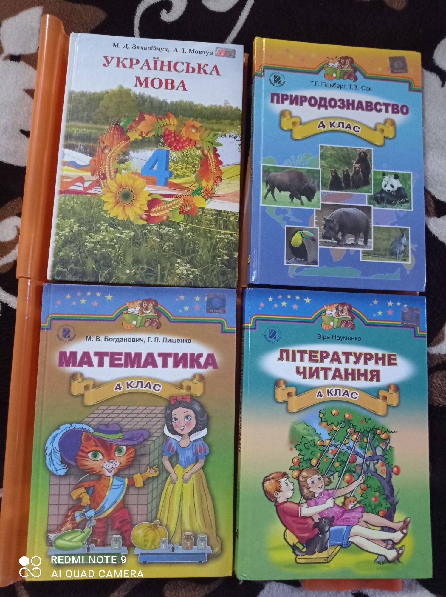 Книги 4 клас, математика, природознавство