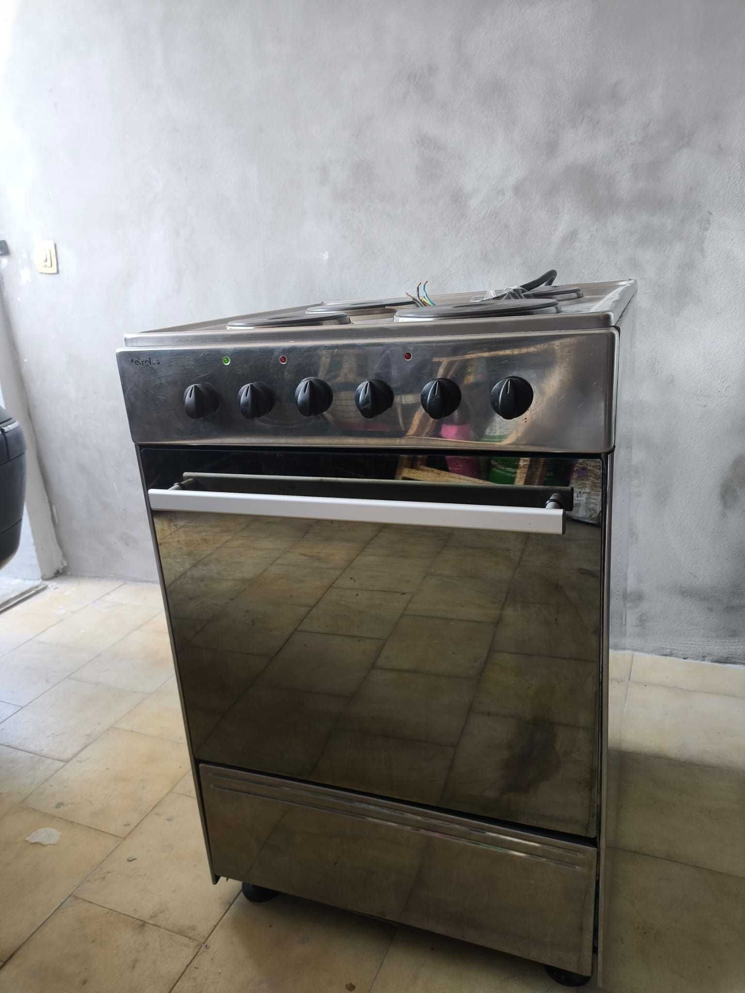 Conjunto fogão elétrico + frigorífico