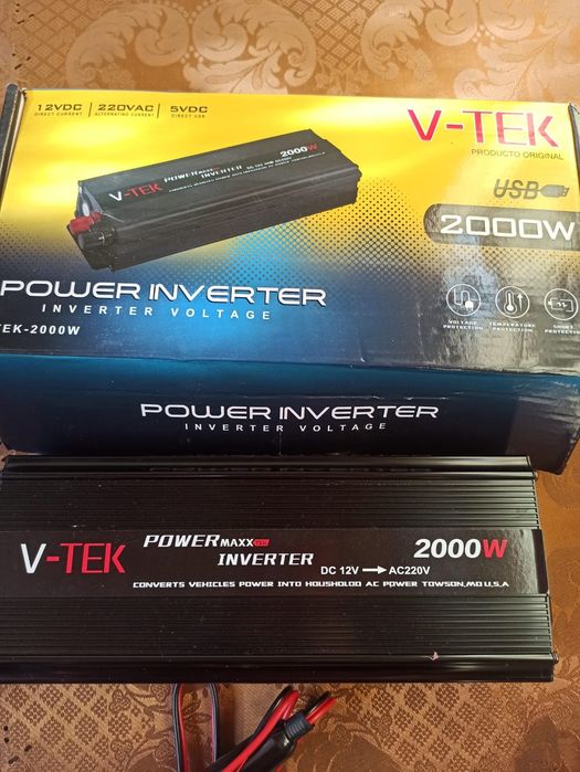 Інвертори 12/220 2000Вт якісні та перевірені!