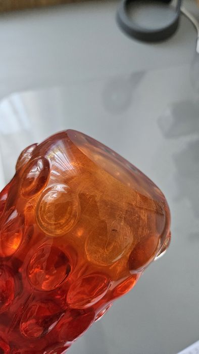 Wazon PRL szkło kolorowe