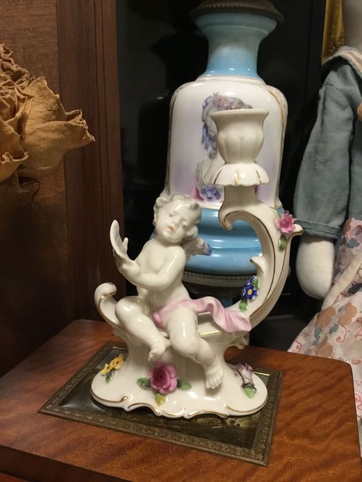 Castiçal em porcelana Schierholz, Alema