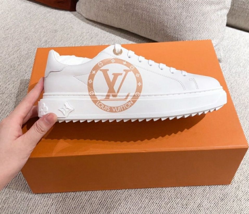 LV Louis Vuitton sneakersy adidasy snikersy trampki białe skórzane 38