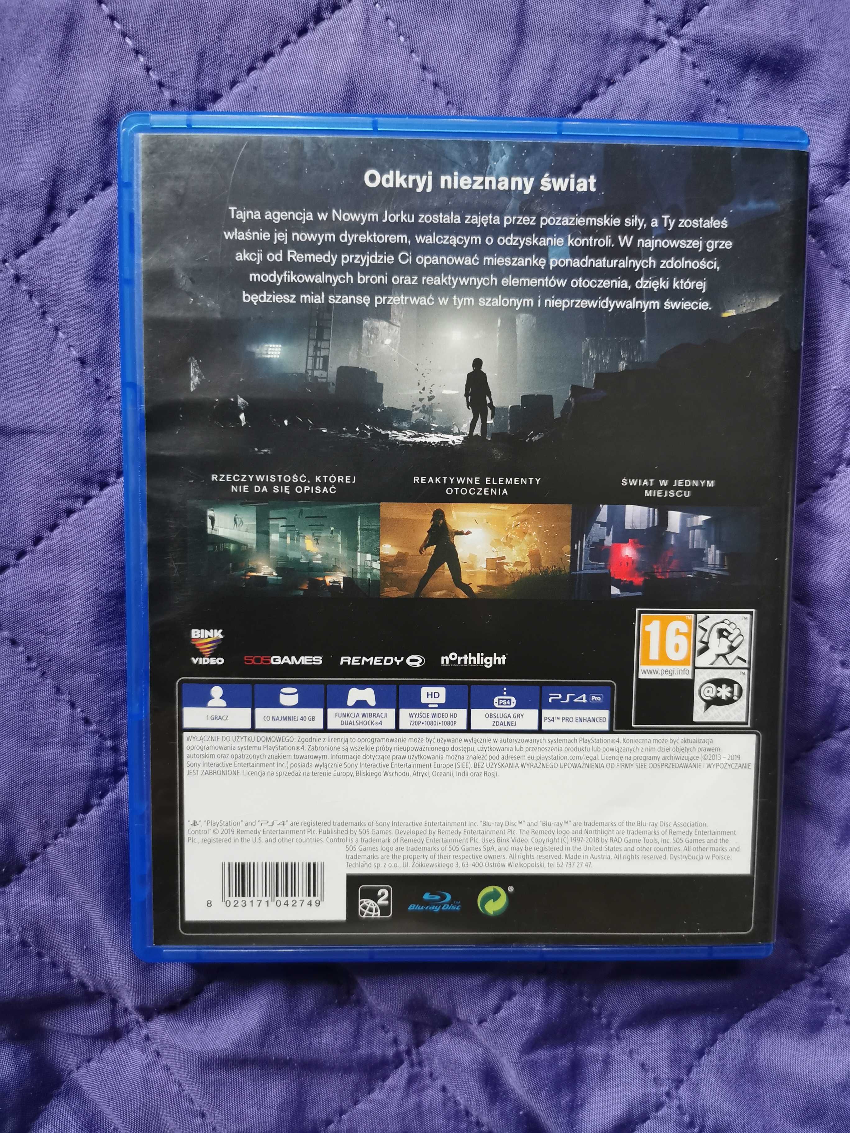 CONTROL - PL - PS4 (używana)