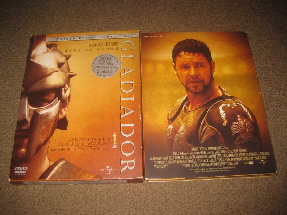"Gladiador" com Russell Crowe/Edição Especial em Digipack com 3 DVDs