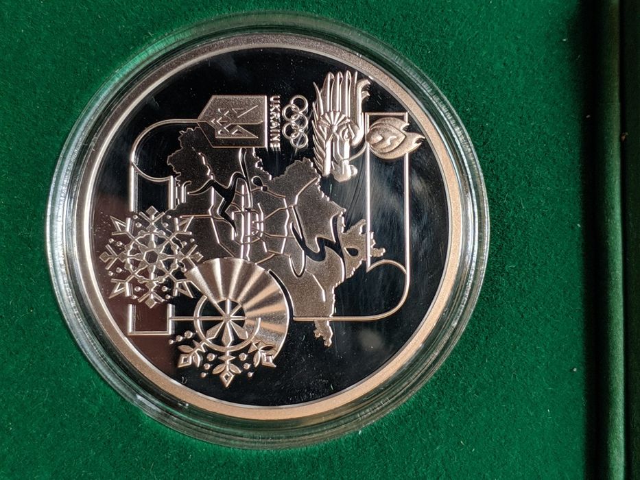 Монета 24 зимові олімпійські ігри срібло
