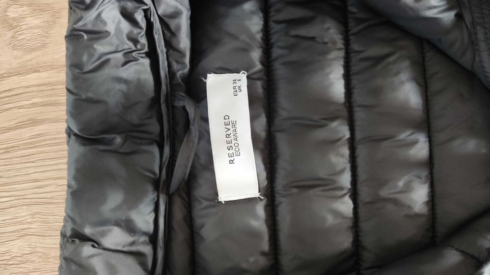 Kurtka Reserved S Czarna Nowa Przejściowa Pikowka