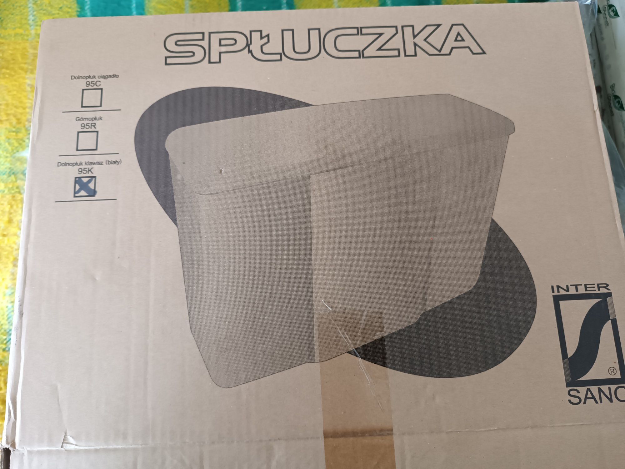 Nowa spłuczka biała