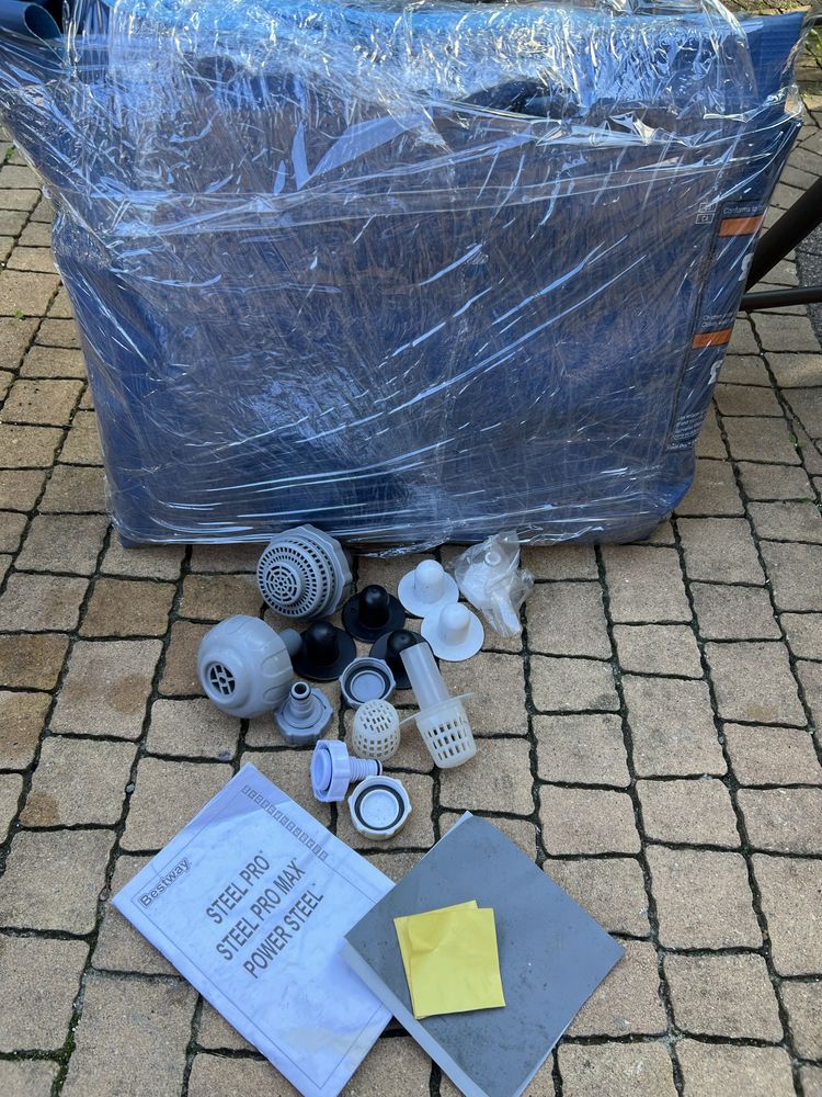 Zestaw Basen filtr podkłady Bestway filtry chemia