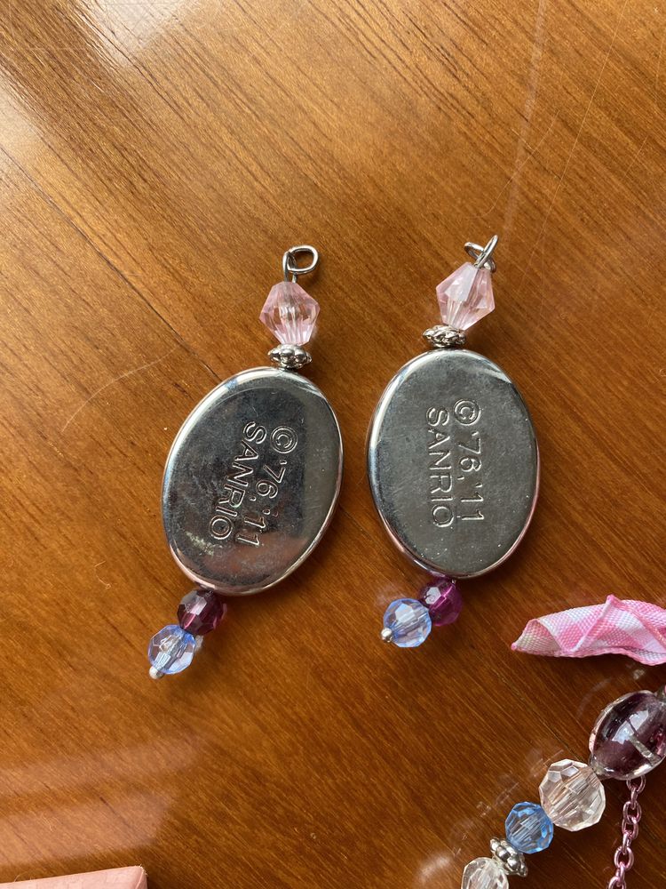 Conjunto colar hello kitty sanrio