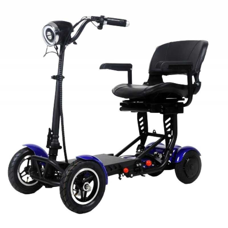 Mały skuter inwalidzki elektryczny AT52317. Składany i lekki. Pokaz