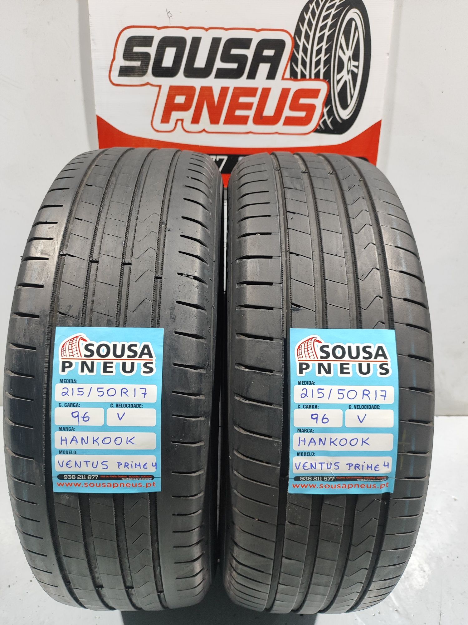 2 pneus semi novos 215-50R17 hankook - Oferta dos Portes