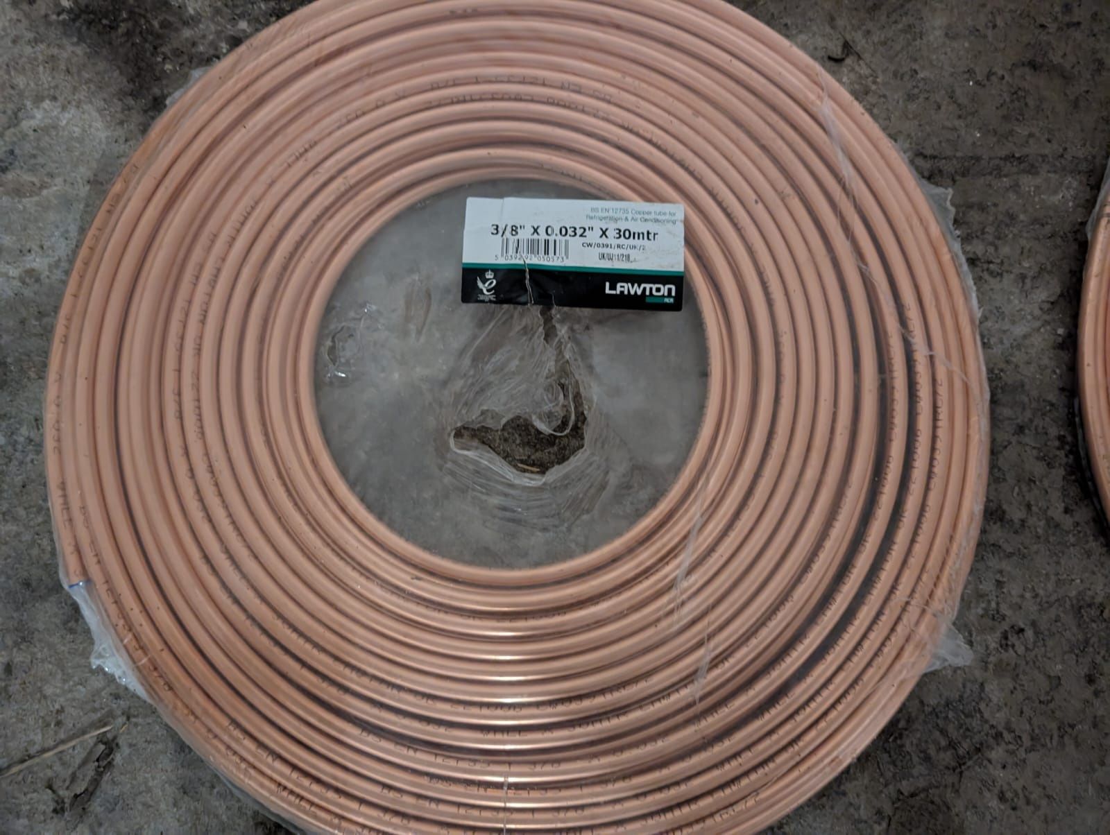 Rurka miedziana 3/8 x 0.032 x15 metrow