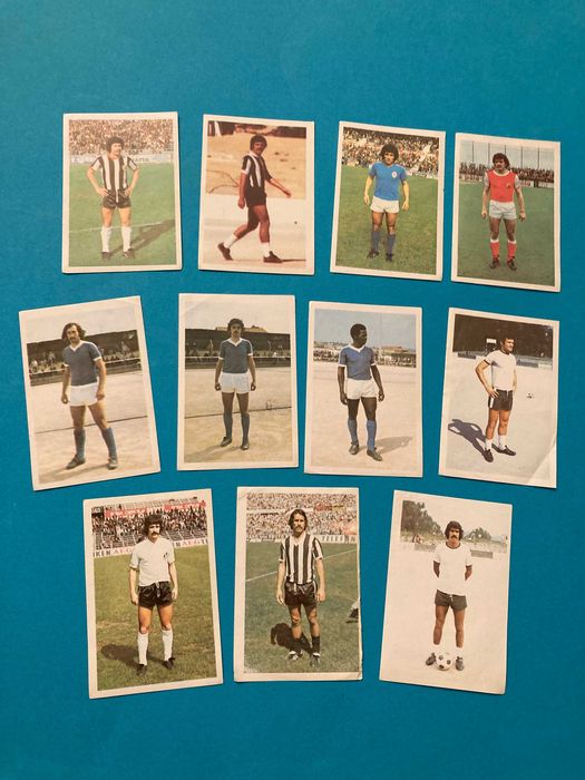 Lote de 11 Cromos de Futebol Antigos Anos 70