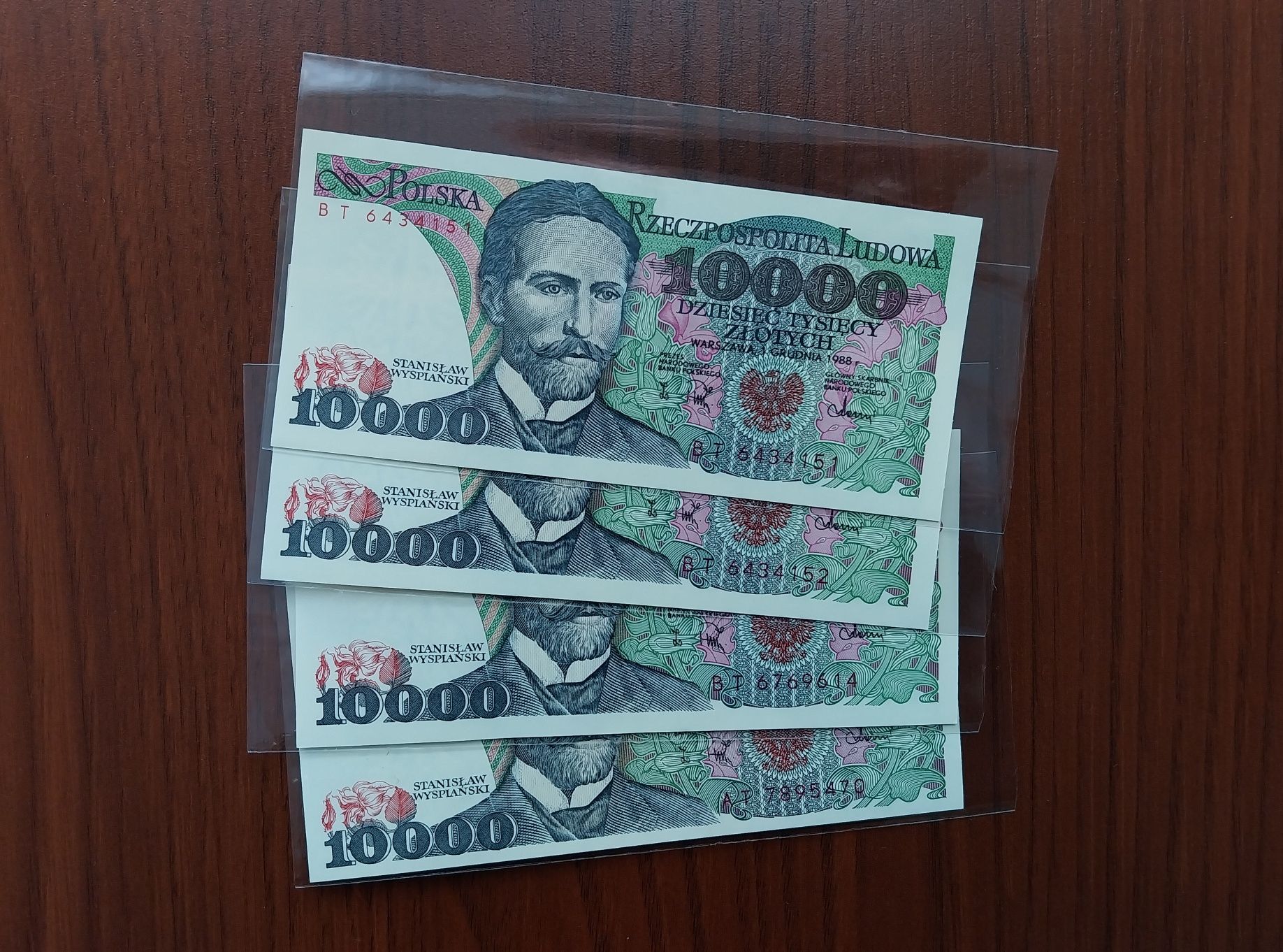 Banknot 10000 zł 1988 Wyspiański PRL UNC