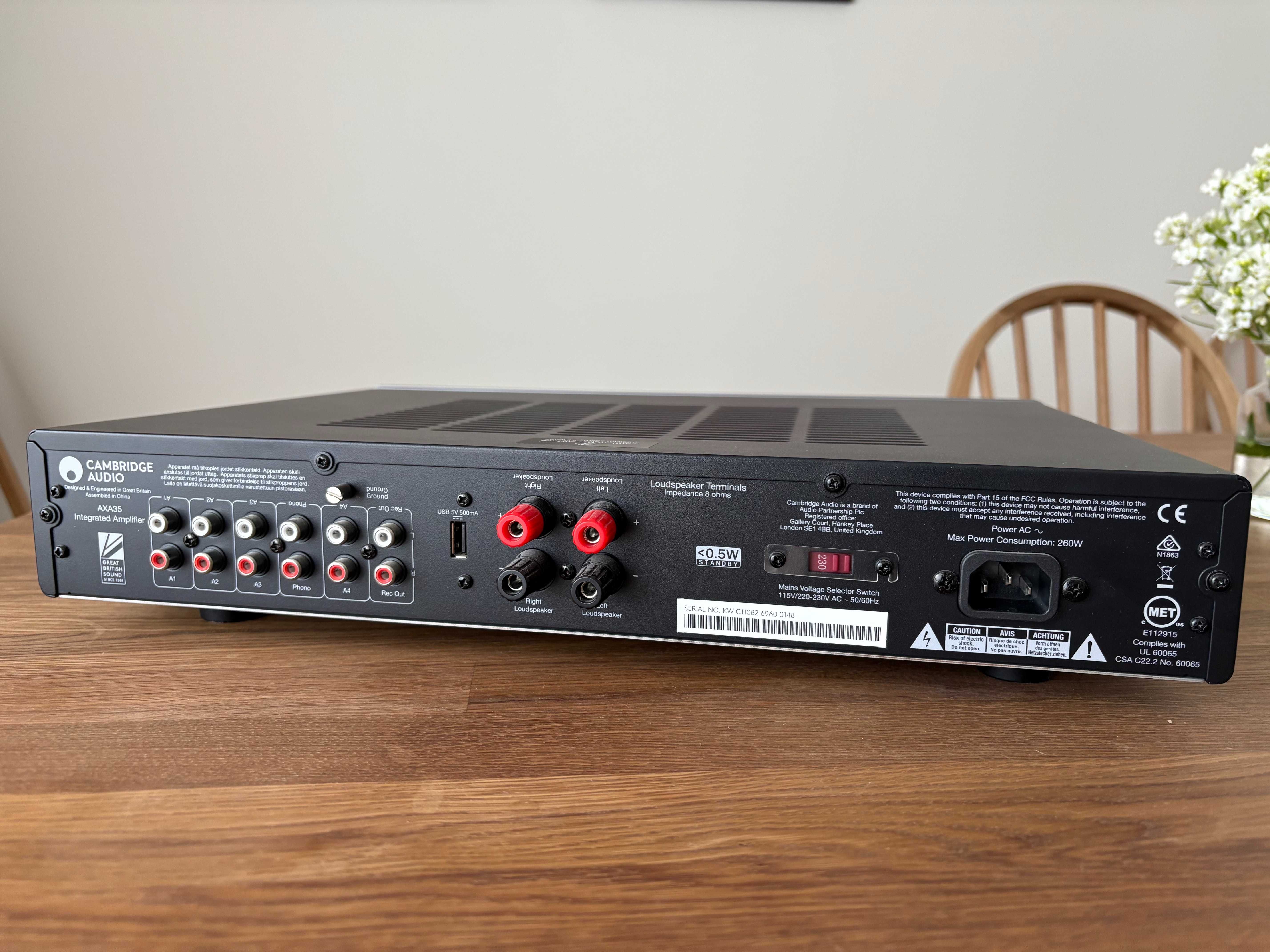 Wzmacniacz Cambridge Audio AXA35 | klasyczne brzmienie | jak nowy