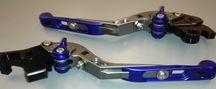 Klamki [aluminium] łamane/regulowane z emblematem VFR [stan bdb]
