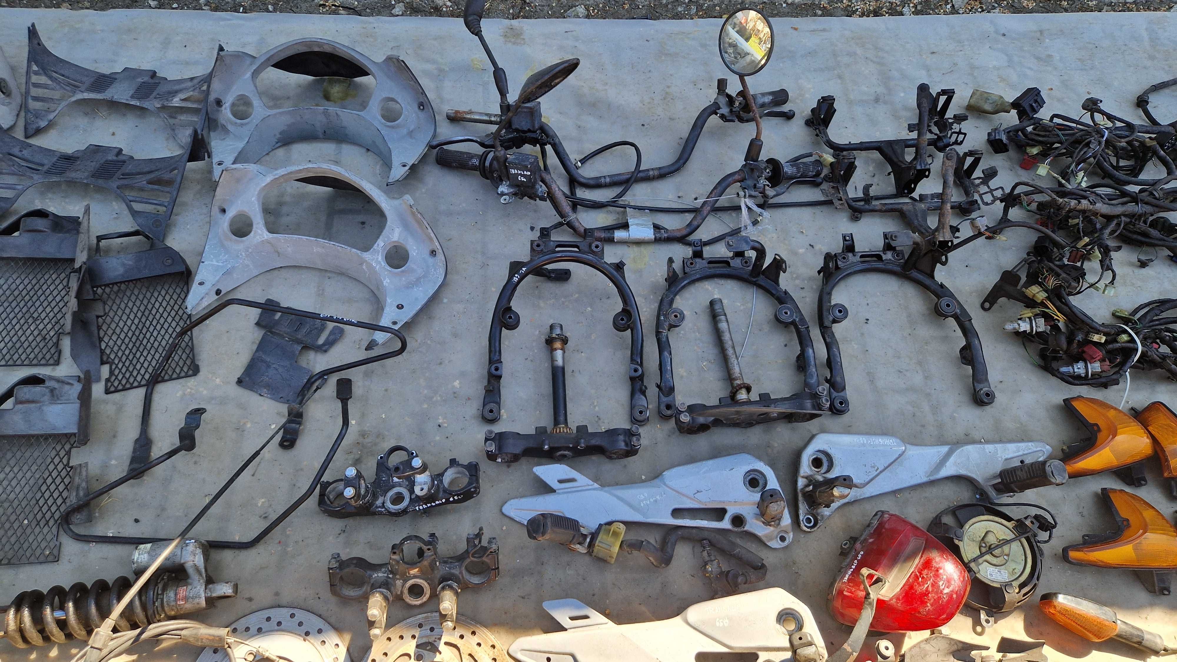 Honda XL 650 TRANSALP półka stelaż kierownica pompa set lampa lampa