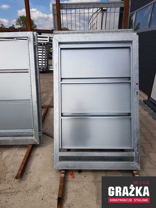 Brama przesuwna samonośna 5,00 m kasetony z blachy OCYNKOWANA