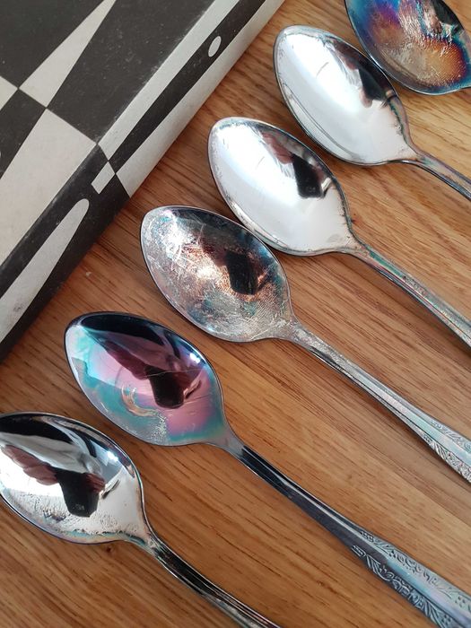 HEFRA łyżeczki do herbaty 6 szt. platerowane srebro