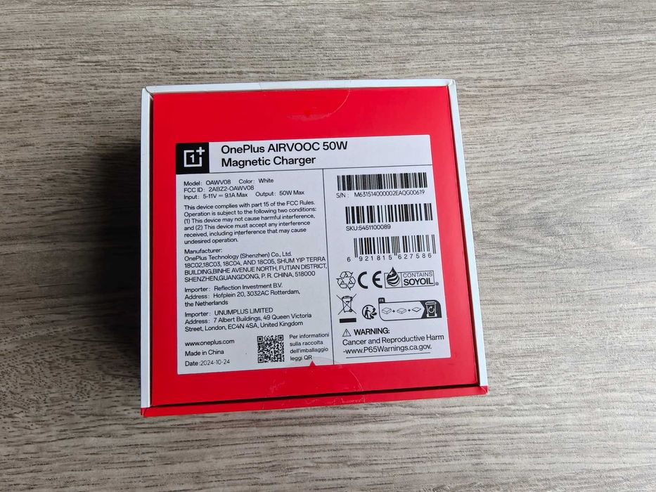OnePlus AIRVOOC 50W (Carregador Wireless)